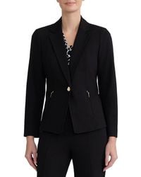 Kasper - One-button Notch Collar Blazer - Lyst