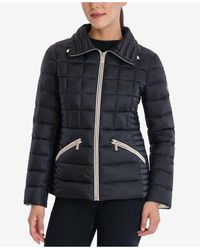 Michael Kors Michael Packable Down Puffer Coat - Black