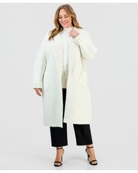 Anne Klein - Plus Size Front Pocket Long Cardigan - Lyst