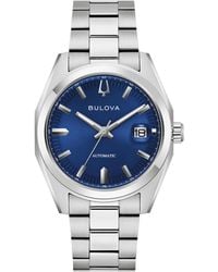 Bulova - Classic Surveyor Automatic Stainless Steel Bracelet Watch 39mm - Lyst