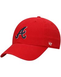 '47 - '47 Atlanta Braves Team Clean Up Adjustable Hat - Lyst