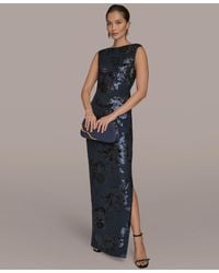 Donna Karan - Floral-sequined Gown - Lyst