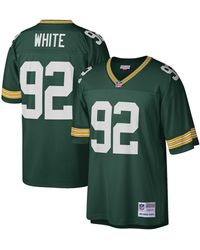 Mitchell & Ness - reggie White Bay Packers Big And Tall 1996 Retired Player Replica Jersey - Lyst