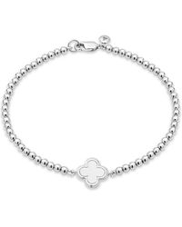 DEVATA - Clover Beaded Ball Bracelet - Lyst