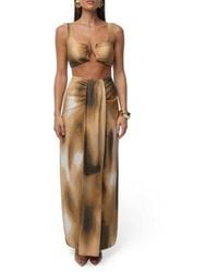 JLUXLABEL - Earthbound Top Flowing Elegance Maxi Skirt - Lyst