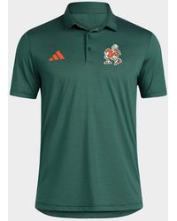 adidas - Miami Hurricanes Ultimate 365 Stripe Polo - Lyst