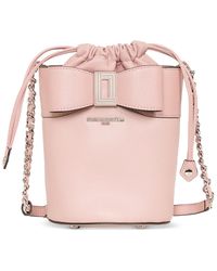 Karl Lagerfeld - Ikons Leather Small Bucket Bag - Lyst