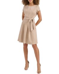 slim fit dress slacks Printed Cotton Fit/Flare from Kensie & Siena exclusive at Urbanheer