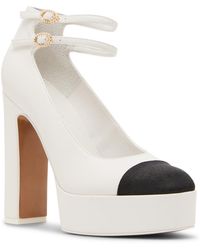 Steve Madden - Peyton Cap-toe Platform Mary-jane Pumps - Lyst