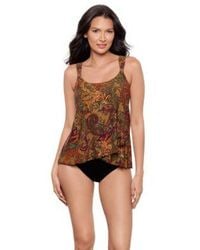 Miraclesuit - Dazzle Underwire Tankini Top High Waist Tummy Control Bikini Bottoms - Lyst