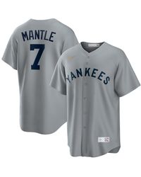Nike - Mickey Mantle New York Yankees Road Cooperstown Collection Player Jersey - Lyst