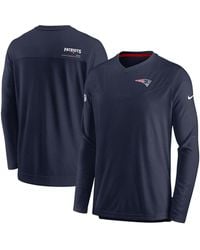 Nike - New England Patriots 2022 Sideline Coach Chevron Lock Up Performance Long Sleeve V-neck T-shirt - Lyst