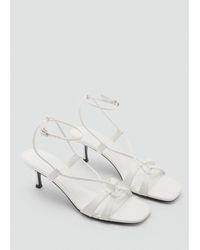 Mango - Combined-strap Heeled Sandals - Lyst