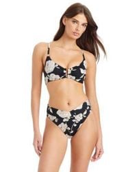 Sanctuary - Among Roses Tie Back Underwire Bikini Top High Leg Bottoms - Lyst