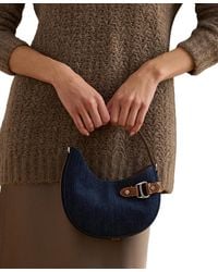 Ralph Lauren - Tasha Small Denim Crossbody Bag - Lyst