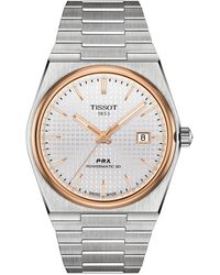 Tissot - Swiss Automatic Prx Powermatic 80 Stainless Steel Bracelet Watch 40mm - Lyst