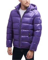 guess purple coat