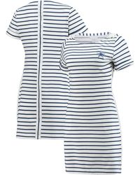 Tommy Bahama - White And Navy Dallas Cowboys Tri-blend Jovanna Striped Dress - Lyst