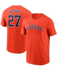 Nike - Jose Altuve Houston Astros Fuse Name Number T-shirt - Lyst