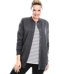 Woman Within - Plus Size Within Fleece Baseball Jacket - Lyst