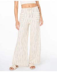 Roxy - High-rise Beach Breeze Slub Stripe Pants - Lyst