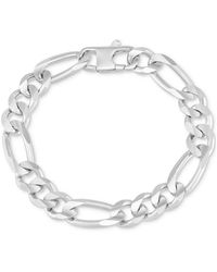 Macy's - Polished Figaro Link Chain Bracelet - Lyst