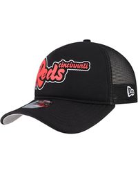 KTZ - Cincinnati Reds Retro Bold A-frame Trucker 9forty Adjustable Hat - Lyst