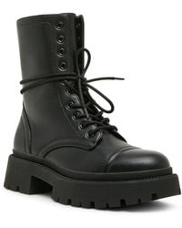 Madden Girl - Ariella Lace-up Lug Combat Boots - Lyst
