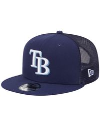 KTZ - Tampa Bay Rays Team Color Trucker 9fifty Snapback Hat - Lyst