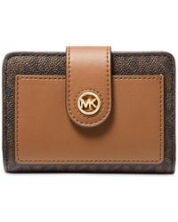 Michael Kors - Michael Charm Small Tab Compact Pocket Wallet - Lyst