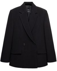 Mango - Selection Double-breasted Fitted V-neck Blazer - Lyst