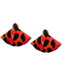 Swanky Designs - Liora Mini Fan Stud Earrings - Lyst