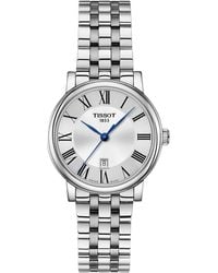 Tissot - Swiss Carson Premium Stainless Steel Bracelet Watch 30mm - Lyst