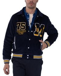 Members Only - Corduroy Varsity Jacket - Lyst