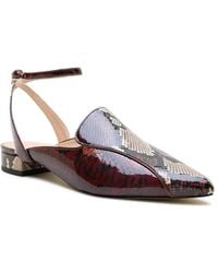 Alterre - Marilyn Pointed-toe Block-heel Python Loafer Slides - Lyst