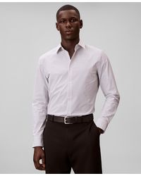 Calvin Klein - Stripe Tech Slim-fit Button-down Shirt - Lyst