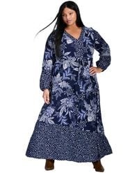 Avenue - Tiered Maxi Dress - Lyst