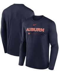 Nike - Auburn Tigers 2025 Courtside Basketball Shootaround Legend Dri-fit Long Sleeve T-shirt - Lyst