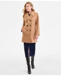Anne Klein - Double-breasted Peacoat - Lyst