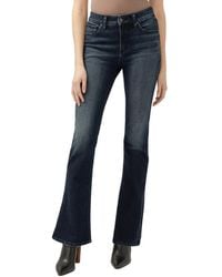 Silver Jeans Co. - Avery High Rise Curvy Fit Slim Bootcut Jeans - Lyst