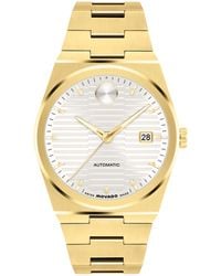 Movado - Bold Quest Swiss Automatic Ionic Plated Light Gold Steel Watch - Lyst