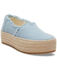 TOMS - Valencia Canvas Platform Espadrilles - Lyst