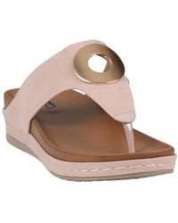 Gc Shoes - Seli Thong Wedge Sandals - Lyst