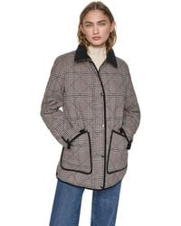 DKNY - Quilted Barn Coat - Lyst