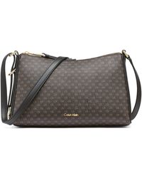 Calvin Klein - Mandy Mini Signature Top Zipper Crossbody - Lyst