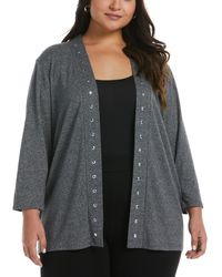 Rafaella - Plus Size Open Front Cardigan Sweater - Lyst