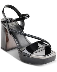 DKNY - Briela Square-toe Strappy Platform Dress Sandals - Lyst