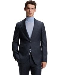 BOSS - Boss By Wool Patterned Slim-fit Blazer - Lyst
