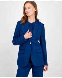Anne Klein - Curved-lapel Double-pocket Blazer - Lyst