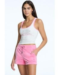Juicy Couture - I Do Couture Graphic Basic Fitted Cropped Tank - Lyst